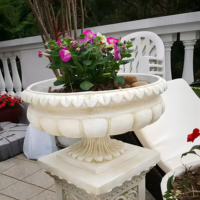 Moules en silicone réutilisables pour pots de fleurs en béton, moules décoratifs pour pots de fleurs en béton, moulage par injection durable de qualité supérieure
