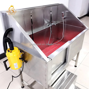 Baignoire de toilettage pour chien en acier inoxydable EUR PET Direct Factory, pour table de toilettage pour animaux de compagnie, durable, antidérapante, station de lavage pour chien - Product Image 5