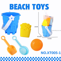 LASIVE TOYS Nouveau design Jouet de plage d'été pour enfants, ensemble de jeu de sable durable avec seau et pelle pour jeux en bord de mer