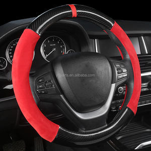 Pour BMW E38 E39 <span class=keywords><strong>E46</strong></span> X3 X5 Z3 M4 série 1/2/5/7 housse de <span class=keywords><strong>volant</strong></span> de voiture en Fiber de carbone 38cm accessoires d'intérieur Auto - Product Image 2