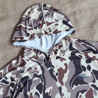 Fournisseur en gros de sweats à capuche de performance UPF50+ pour hommes, personnalisés OEM, à manches longues, camouflage, pour la pêche et la chasse en extérieur