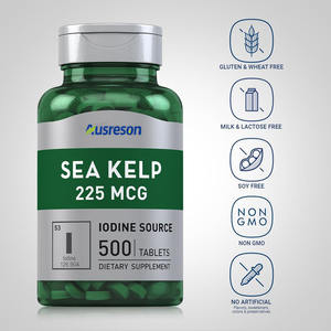 Complément alimentaire ASAP OEM en comprimés d'iode de varech biologique pour adultes, végétalien, 500 mg/1000 mg - Product Image 3