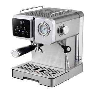 Machine à café expresso semi-automatique programmable en acier inoxydable, usage commercial et domestique, prise EU, système de brassage 20 semi-automatique - Product Image 1