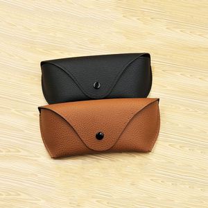 Wholesale High Quality Cheap PU Hard Sunglasses <b>Box</b> Black <b>Brown</b> Litchi Leather Sunglasses Case Sunglasses <b>Box</b> - Product Image 4