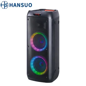 HANSUO 6,5 polegadas BlueTooth alto-falantes Partybox Karaoke PortableLED luz ao ar livre partido Speaker HS-TD06Q8