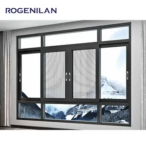 Rogenilan casement window double glazed sliding windows bathroom sliding windows sliding windows with mosquito net models