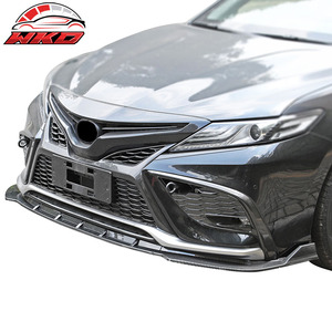 Lèvre de pare-chocs avant pour Toyota Camry 2021-2024 SE 3PC Spoiler PP Impression fibre de carbone Haute qualité Kit carrosserie - Product Image 2