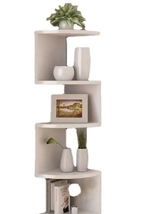 Creative Home 5 Strato Semicerchio Parete Parete Ripiano a 5 Strati Appendente a Parete <span class=keywords><strong>Scaffale</strong></span> ad Angolo Design Triangolo Unico per la Visualizzazione - Product Image 4