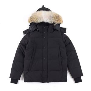 Wholesale High Quality <strong>White</strong> Duck Hooded Casual Winter Zipper <strong>Waterproof</strong> Windproof Breathable Thick Fluffy Warm Men's <strong>Jacket</strong> - Product Image 2