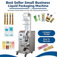 IJslolly verpakkingsmachine, fruit sap olie platte lolly ijslollystok vloeistof vul- en verzegelmachine voor kleine bedrijven