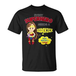 Every Superhero Needs A Sidekick Premium T-Shirt <b>Big</b> <b>Sister</b> <b>Gift</b> - Product Image 1