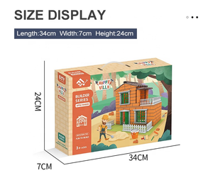 Khối Nhựa Cho Nhà Xây Dựng Xây Dựng Một Ngôi Nhà Hot Bán Bộ Trò Chơi Tự Làm Lắp Ráp Kiến Trúc Sư Biệt Thự Chơi Đặt Đồ Chơi - Product Image 6