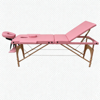 Table de massage facial portable pliable en bois moderne pour salle de bain, salle de sport, hôtel