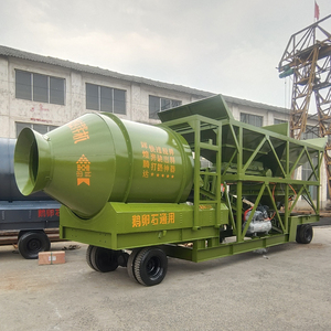 Preisgünstige Mobile Betonmischanlage mit Trommelmischer, Transportable Mischanlage - Product Image 2