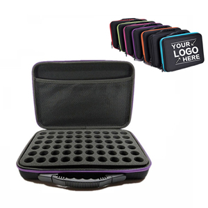 EVA Essential Oil Case 60 Slots 0.3/0.5oz Handle Storage Organizer Travel Portable Carrying Bag Waterproof Protection Holder - Product Image 1