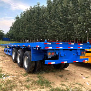 Venta Directa <span class=keywords><strong>de</strong></span> Fábrica: Remolque <span class=keywords><strong>de</strong></span> Plataforma <span class=keywords><strong>de</strong></span> 30-50 Toneladas y 50 Pies, Semirremolque Portacontenedores <span class=keywords><strong>de</strong></span> 48 Pies, Semirremolque <span class=keywords><strong>de</strong></span> Plataforma <span class=keywords><strong>de</strong></span> 40 Pies y 3 Ejes, 50 Toneladas, 20 Pies - Product Image 5