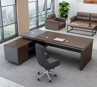 Table de direction simple et moderne haut de gamme, mobilier de bureau de luxe, design modulaire en bois
