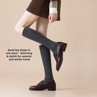 Chaussettes de compression micro pour femmes, chaussettes amincissantes mi-hautes pour le printemps et l'automne, chaussettes longues de style japonais