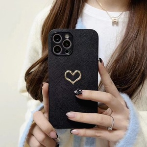 Custodia per telefono in pelle con motivo a cuore d'<span class=keywords><strong>oro</strong></span> di lusso per <span class=keywords><strong>iPhone</strong></span> 16 Pro Max 15 14 13 12 <span class=keywords><strong>11</strong></span> moda donna e ragazza <span class=keywords><strong>Cover</strong></span> per telefono - Product Image 5