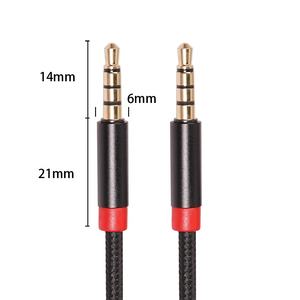 <span class=keywords><strong>Cable</strong></span> de 3,5mm <span class=keywords><strong>para</strong></span> altavoz <span class=keywords><strong>con</strong></span> micrófono, 4 polos, AUX, Audio, <span class=keywords><strong>auriculares</strong></span>, extensión <span class=keywords><strong>para</strong></span> coche, AUX, teléfono inteligente - Product Image 3