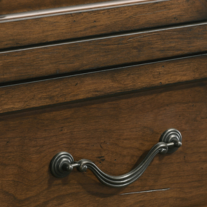 Maderne Traditional Wood 3-<b>Drawer</b> Nightstand Antique Walnut Brown <b>Storage</b> <b>Drawers</b> Bedroom Furniture - Product Image 5