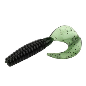 Leurre souple de pêche en eau douce KAL70 70mm 4.5g <span class=keywords><strong>Banshee</strong></span>, leurres artificiels type larve, odeur de vers, crevettes phosphorescentes, queue de pagaie - Product Image 1