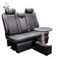 Siège de voiture en cuir de luxe haut de gamme pour véhicule VIP avec accoudoir et console centrale