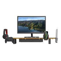 Support Moniteur Rehausseur en Bois Massif en Gros | Étagère Ergonomique de Bureau pour Écran d'Ordinateur | Organisateur de Rangement de Bureau Gain de Place