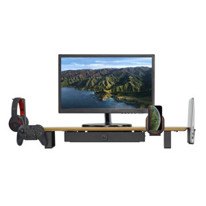 Bán Buôn Rắn Gỗ Màn Hình Đứng Riser | Ergonomic Màn Hình Máy Tính Bàn Kệ | Văn Phòng Lưu Trữ Tổ Chức Với Tiết Kiệm Không Gian - Product Image 4