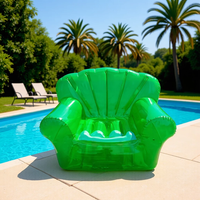 Canapé gonflable d'extérieur épaissi, chaise gonflable paresseuse pour adulte, tabouret gonflable en PVC pour le camping en plein air