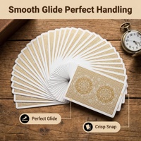 Cartes de poker personnalisées, cartes de poker haut de gamme, estampage à chaud, logos personnalisés, cartes de poker pour le divertissement, utilisation en soirée