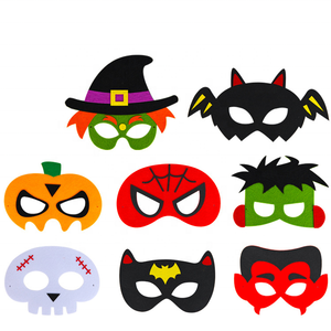 หน้ากากผ้าสักหลาดสำหรับเด็กวัสดุปาร์ตี้ฮาโลวีนแบบกำหนดเองมีดีไซน์ที่แตกต่างกันคุณภาพระดับพรีเมียมเป็นมิตรกับสิ่งแวดล้อม - Product Image 2