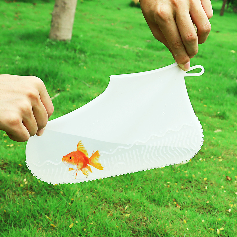 Эластичный водонепроницаемый многоразовый прозрачный Противоскользящий силиконовый дождь