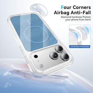 Funda para iPhone 17 Air, estilo original grueso, con bloques de color brillantes, magnética y a prueba de golpes - Product Image 2