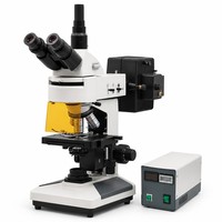 Trinocular Fluorescence Microscope 4K Camera Auto Focus 400x Laboratory