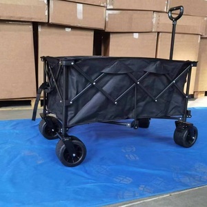 Outdoor Camping Cart Larger 220L Folding Utility <b>Beach</b> Wagon Grocery Shopping Trolley - Product Image 5