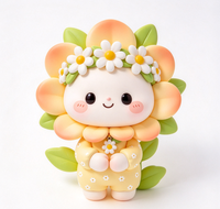 Figurine de collection personnalisée OEM en PVC et ABS, personnage mignon Daisy, jouet d'art design sur mesure en vinyle, fabriqué en usine