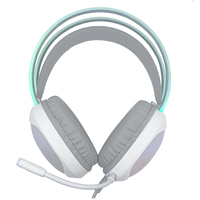 Casque filaire à émission complète de lumière dynamique RGB long MIC port usb