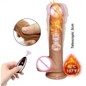 2021 mới siêu mạnh Kính thiên văn sưởi ấm lớn thực tế dildo Vibrator cho phụ nữ