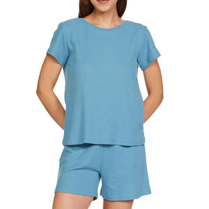 Conjunto Deportivo de 2 Piezas para Mujer, Moderno y de Alta Calidad, Shorts Sólidos Transpirables de Secado Rápido para Primavera - Product Image 1