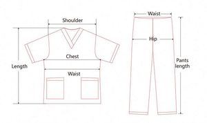 Stretch Hospital Pharmacy Staff Scrubs Uniform <b>Sets</b> Custom Breathable Elasticated Waist Hospital Uniforms Nursing Scrubs - Product Image 6