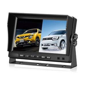 Monitor mobil hd lcd tft resolusi tinggi berwarna monitor mobil 7 inci monitor DVR tampilan terpisah AHD 2CH untuk Forklift truk