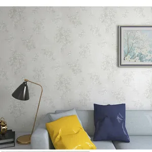 Witte Custom 3d Europese Diepe Reliëf Decor Bloemenpatroon Contactpapier Schil En Stok Pvc Zelfklevend Behang