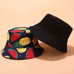 Wholesale New Unisex Bucket Hat Fruits Printed Spring Summer Outdoor Casual Fashion <b>Sun</b> <b>Shade</b> for Travel Cycling Fishing - Product Image 5