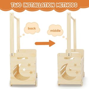 Bán buôn gỗ bé tắm Crate với bánh xe lưu trữ bằng gỗ thùng cho bé - Product Image 6