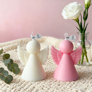 <b>Angel</b> Figurine Scented <b>Candle</b> With <b>Wings</b> Handmade Aromatherapy <b>Candle</b> For Wedding Favor - Product Image 3