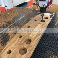 Blue Elephant Cnc180 Degrés Bois Cnc Routeur 4 Axes Sculpture Sculpture Sur Bois Machine Tête Rotative