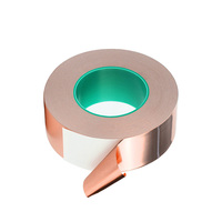 Cinta Adhesiva de Cobre Conductiva de una Sola Cara Resistente al Calor para Blindaje EMI, Blindaje de Cables, Devanado de Motores, Conexión a Tierra, PCB