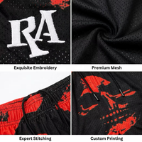 Professional Basketball Shorts Manufacturer 250GSM Double Layer Mesh Custom Brand Logo Private Label High-End Gym Sports Wear