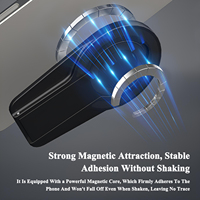 Support de téléphone magnétique double face ultra-fin avec logo personnalisé, support de téléphone magnétique pliable universel portable rotatif à 360 degrés